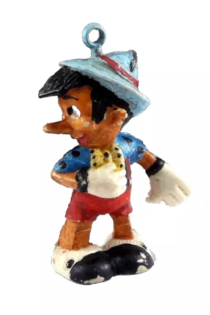 1960's Walt Disney Argentina Miniature Toy Rubber Figure Pinocchio Rare Original