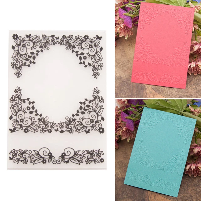 Set Di 6 Stencil Per Goffratura – 51 Stampini In Metallo, Forme Di Fiori E Foglie, Per Scrapbooking E Biglietti Fai Da Te - 2