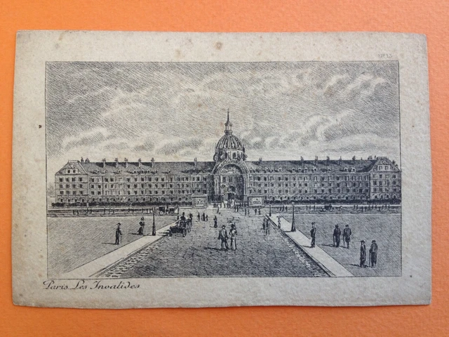 cpa advertising engraving drawing litho 75 - PARIS Les INVALIDIDES Engraving Drawing