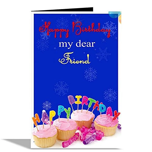Happy Birthday Mein Dear Freund Grußkarte Bunt Für Beste Freund