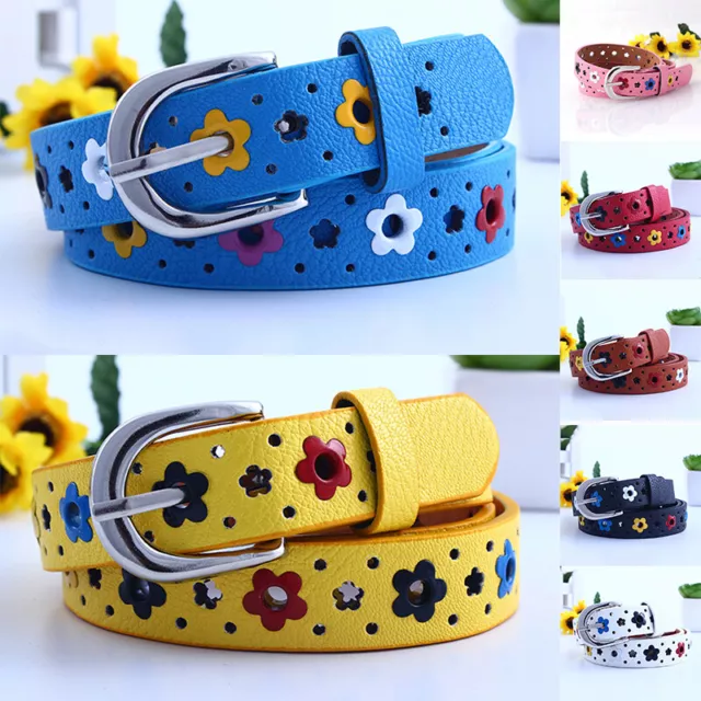 Toddler Baby Waist Belt Buckle PU Leather Kids Girls Boy Waistband fashion New + 3