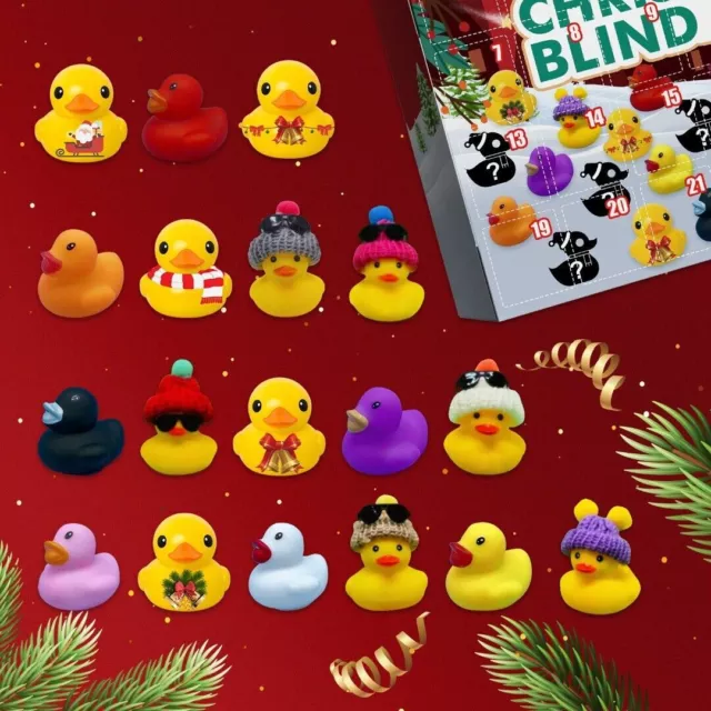 2023 Christmas Advent Calendar 24Day Rubber Ducks Ore Countdown xmas Decorations