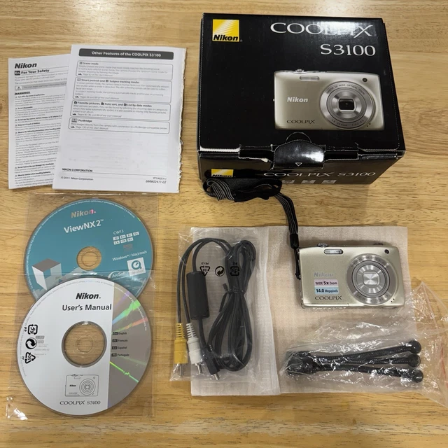 Nikon COOLPIX S3100 ゴールド Nikon Coolpix S3100 Digital Compact – Retro Camera Shop