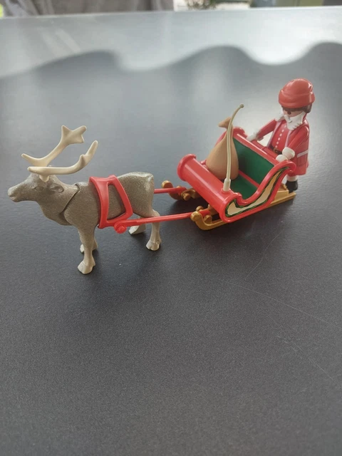 Weihnachtsdeko: Santa & Rentier Acryl-Ornament 25x25cm - Flache Tischdekoration Für Festtagsstimmung