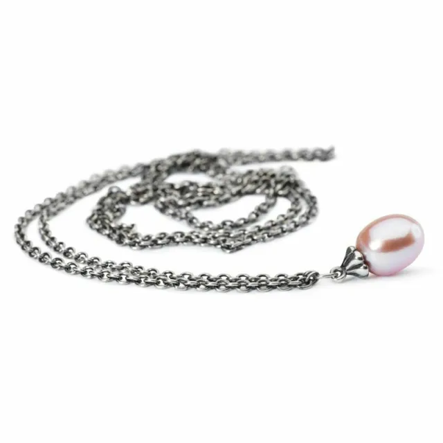 Fashion Necklace Silver with Pearl Pink 27 5/8in TAGFA-00050
