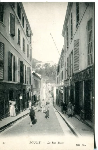 France Algérie Bougie Béjaïa - la Rue Trezel Environ 1922 Carte Postale