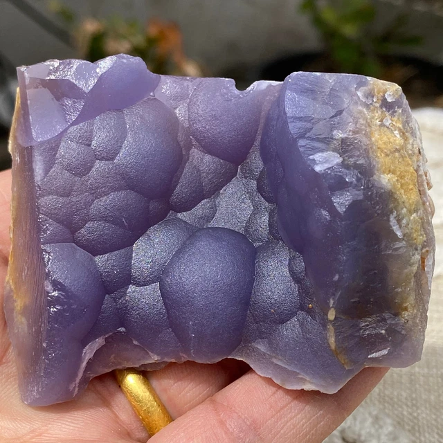 143g Translucent Blue Fluorite Stalactiform After Anhydrite Mineral Peru
