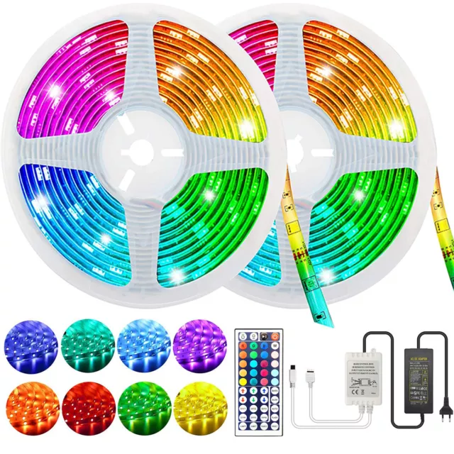 1M-30M LED Stripe RGB Leiste Streifen 5050 SMD Band Wasserdicht Lichterkette 12V