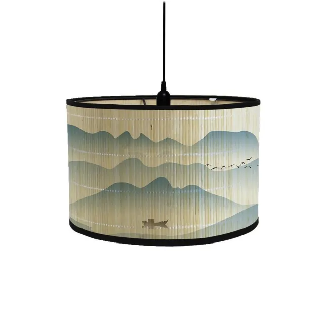 Bamboo Lampshade Home Decoration Lamp Shade  Simple Chandelier