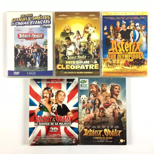 Astérix et & Obélix L'intégrale Des Films / Coffret Lot 5 DVD ( 1 à 5)