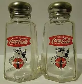 A Charming Coca Cola Fish Tail Salt and Pepper Shakers