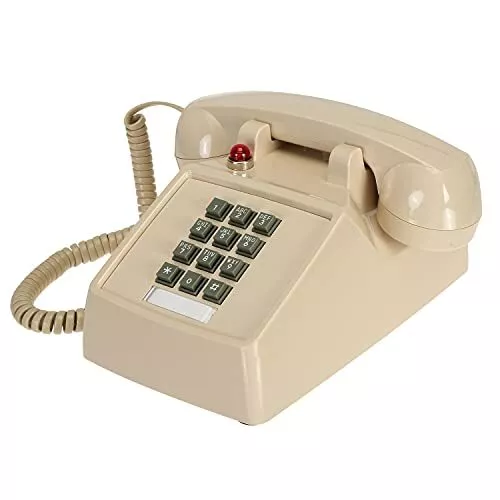 Vintage Corded Phone Old Fashioned Phone with Volume Control Retro Desk Phone