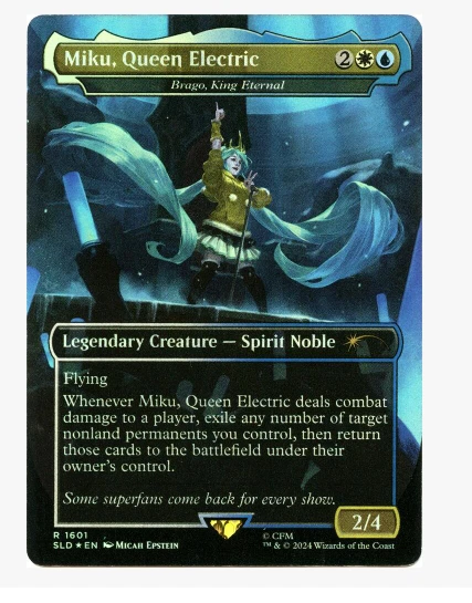 MIKU, QUEEN ELECTRIC - Brago, King Eternal - Rainbow Foil Secret