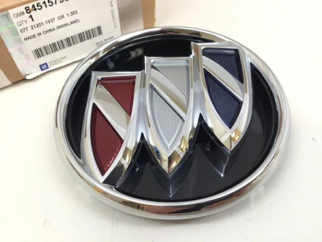 2018-2021 Buick Enclave front grille chrome black Tri Shield Emblem new OEM