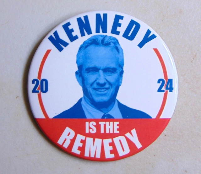 ROBERT F. KENNEDY Jr RFK 2024 campaign pin button political 2.00