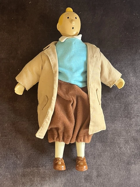 Hergé - Poupée articulée CGI - Tintin pull bleu - dans