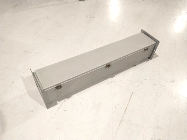 Hoffman F-66W36 Straight Section Feed-Through Hinged Wireway 6"x6"x36" Gray