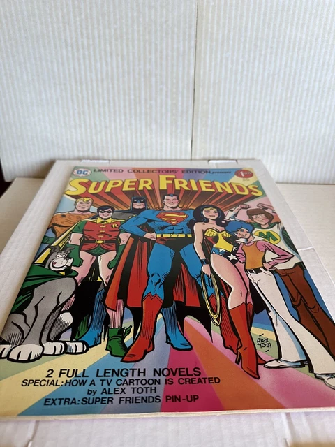 Super Friends Limited Collectors Edition Oversized Vintage 1975 DC Comics Alex T