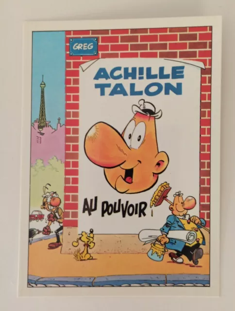 carte postale postcard Achille Talon Au pouvoir GREG 1984 Dargaud