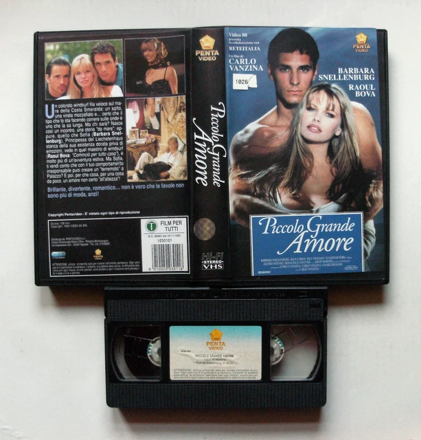 VHS PICCOLO GRANDE Amore (1993) Raoul Bova Carlo Vanzina Pentavideo