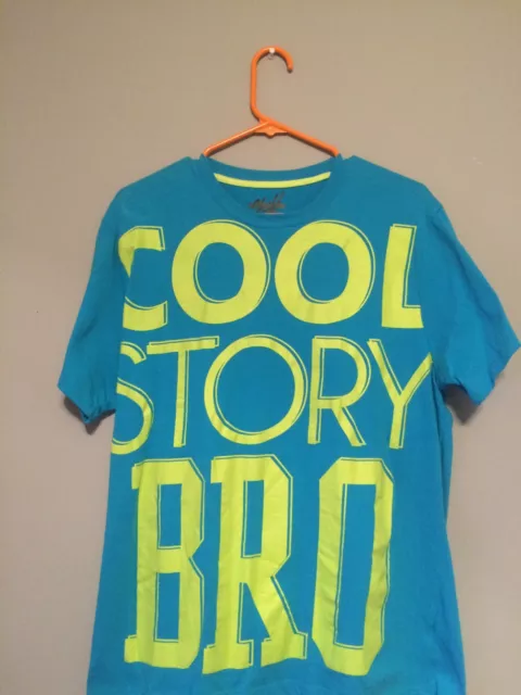 Cool Story Bro Graphic Large T shirt! Great Condition Chill Brand 60% Cotton 