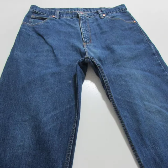 Wrangler Jeans Mens Size W36 L29 Regular Straight Fit Blue Denim