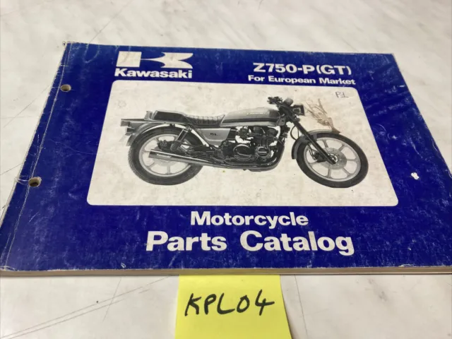 Kawasaki Z750 GT P1 Z750-P catalogue pièces détachées spare parts list Z KZ 750