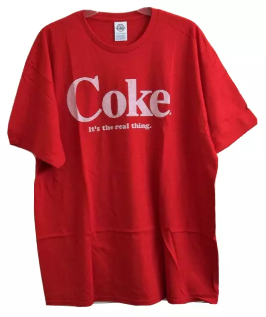 Coke It's The Real Thing T-Shirt Adult XL X-Large Coca-Cola New