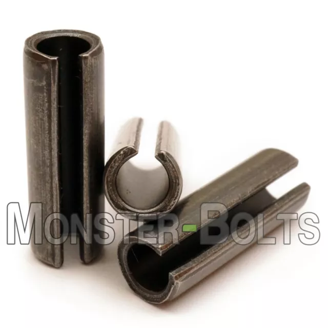 M3 Metric Spring Pins Type, Slotted Heavy Duty Carbon Steel, ISO 8752 - Bulk