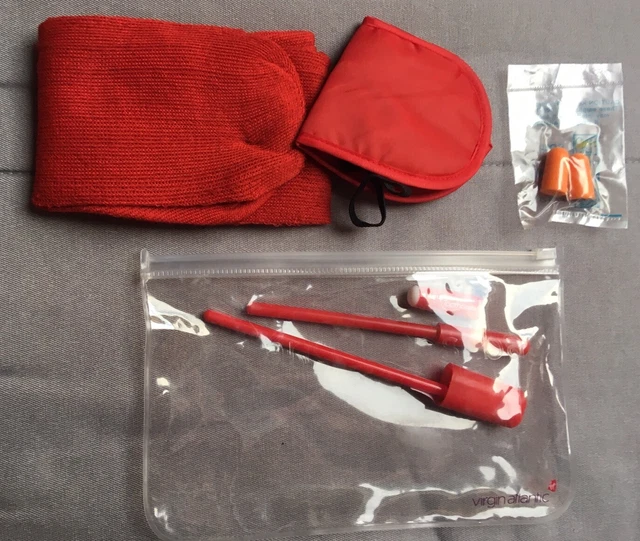 Virgin Atlantic Bits and Bobs Amenity Kit Red NEW