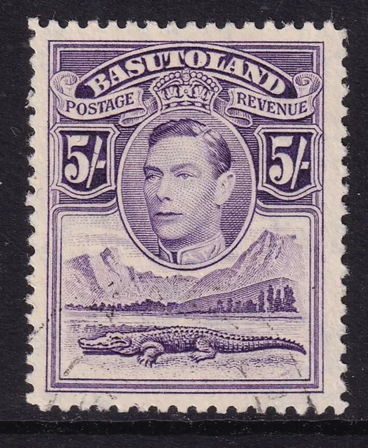 BASUTOLAND GVI SG27, 5s violet, very fine used