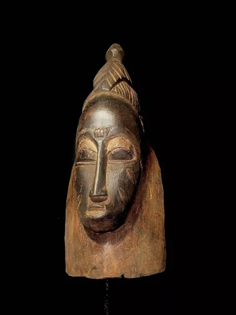 African Tribal Face Mask Wood Hand Carved Wall Hanging Art Guro Mask-4544