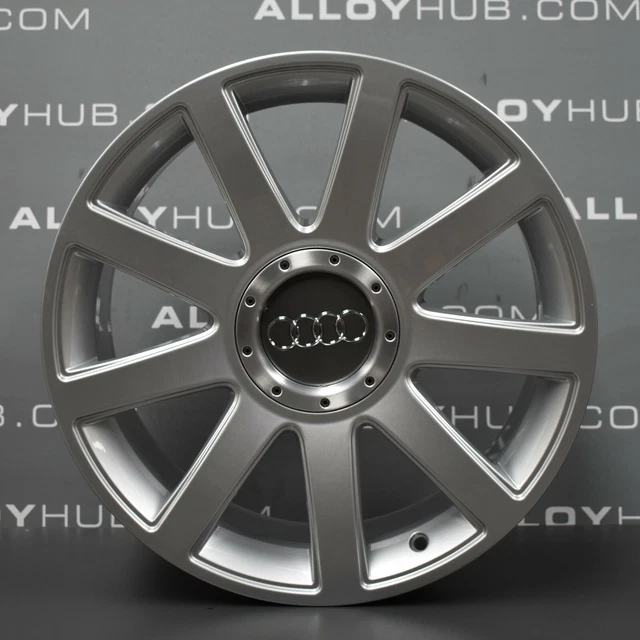 Genuine Audi Tt Mk1 9 Spoke Ronal 18" Inch Silver Alloy Wheels X4 8N0601025S