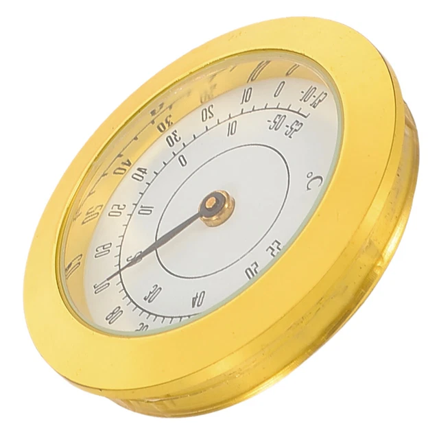 Large Round Analog Hygrometer Humidity Gauge Humidor