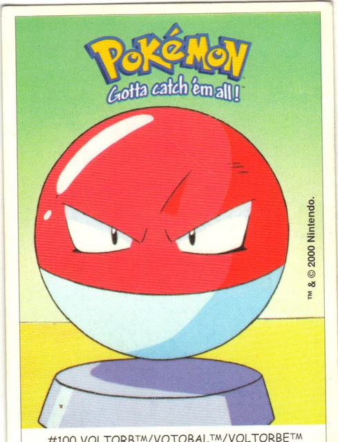 POKÉMON GOTTA CATCH'EM all n° 100 - VOLTORB / VOTOBAL / VOLTORBE (A966