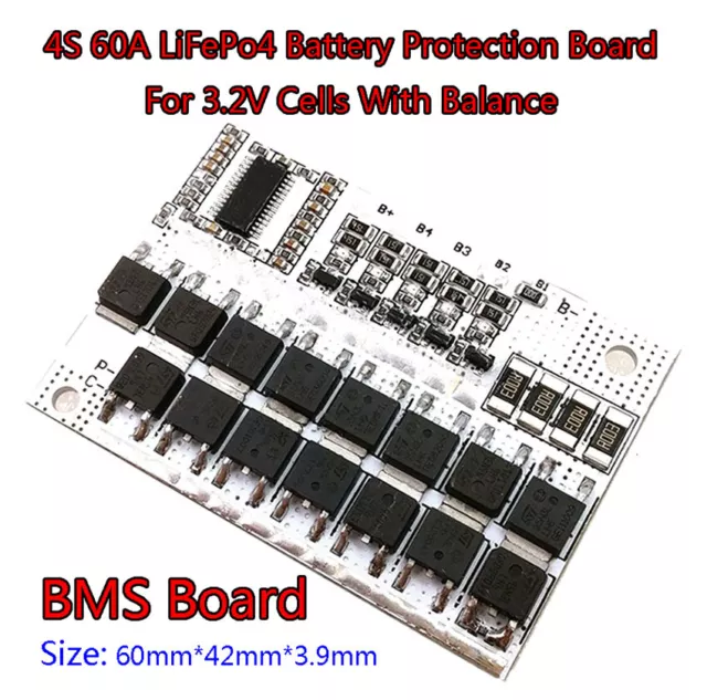 4S 12V BMS 100A LiFePo4 Lithium Iron Battery Protection Board w Balance  Charging $8.20 - PicClick