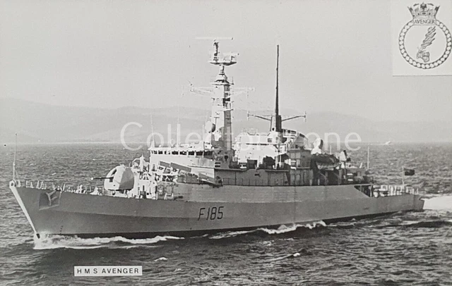 BRITISH ROYAL NAVY HMS Avenger F185 Type 21 frigate Photograph 5.5x3.5 ...