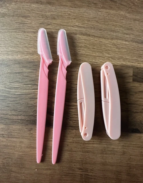 Afeitadora facial plegable para cejas para mujer - conjunto de 4