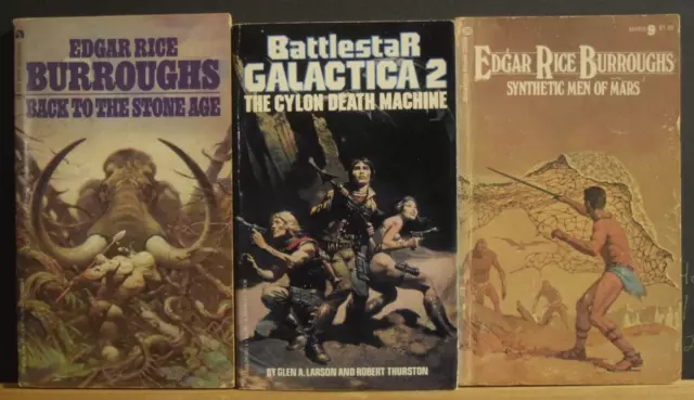 FANTASY FRAZETTA Paperback BLOWOUT SALE EdgarRice Burroughs Battlestar Galactica