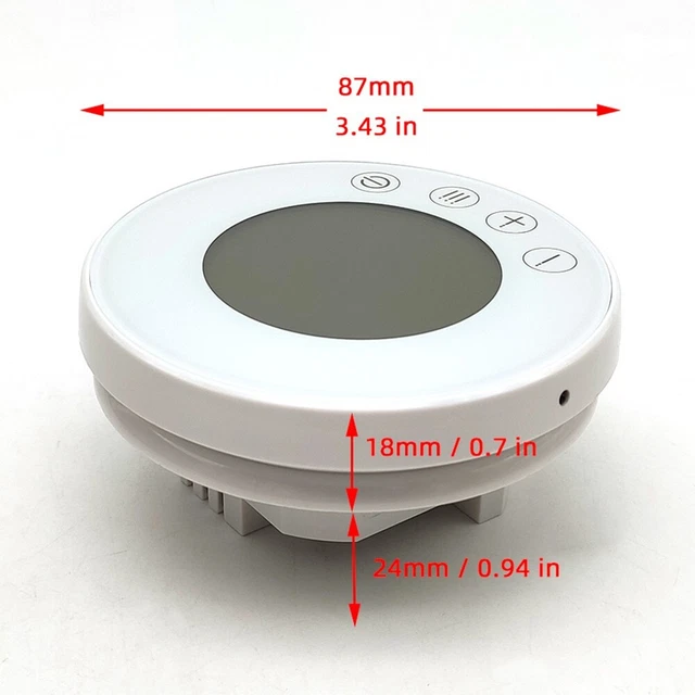 Scaldabagno Istantaneo Elettronico 6000W - Con Telecomando, Display Digitale, Temperatura Regolabile, Bianco - Foto 3