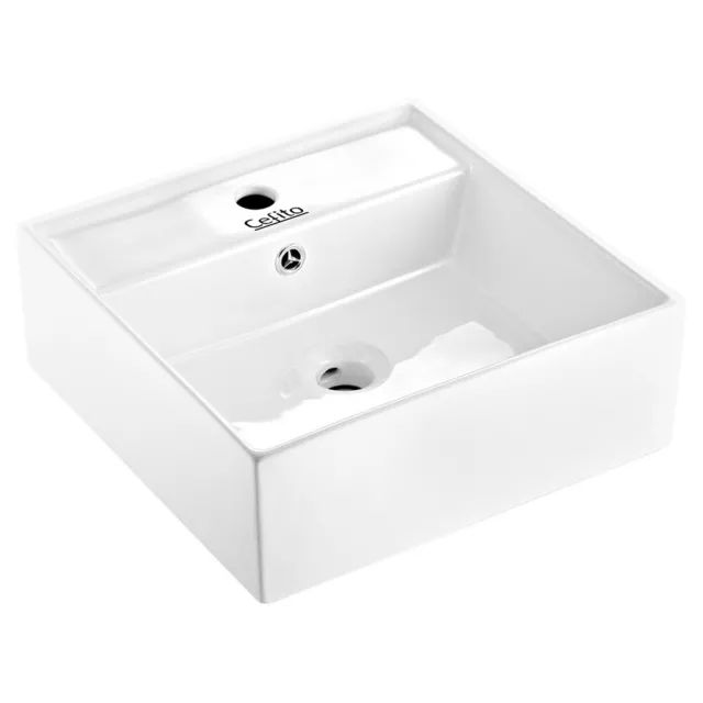 Cefito Bathroom Basin Ceramic Sink Vanity Basins Above Counter White Wash Bowl