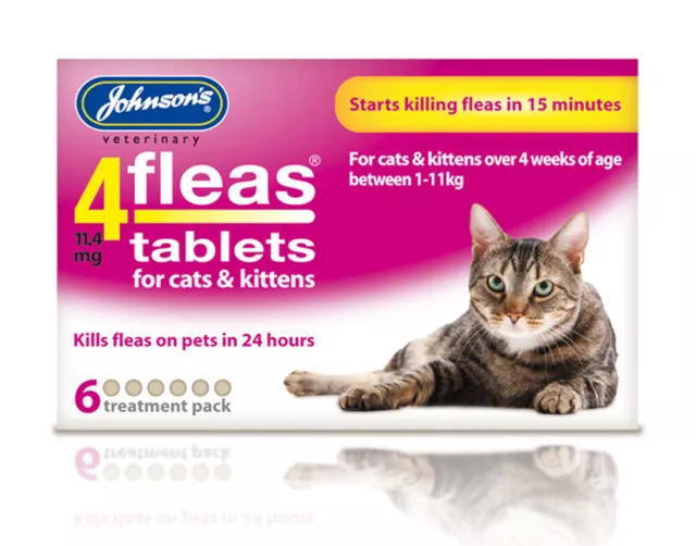 Johnson's 4 Flöhe Katzenflohtabletten 6 Tabletten