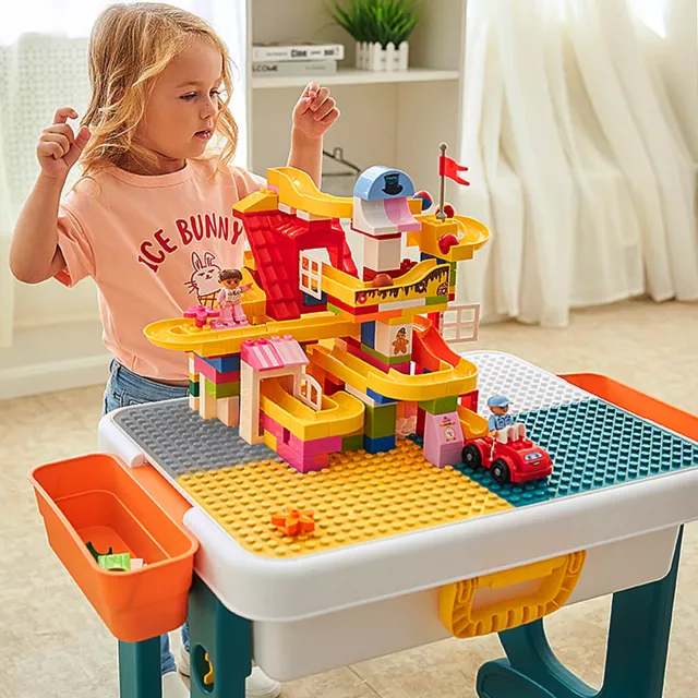 Grupo de asientos por niño Mesa de bloques de construcción Mesa de actividades Mesa de silla para niños 3