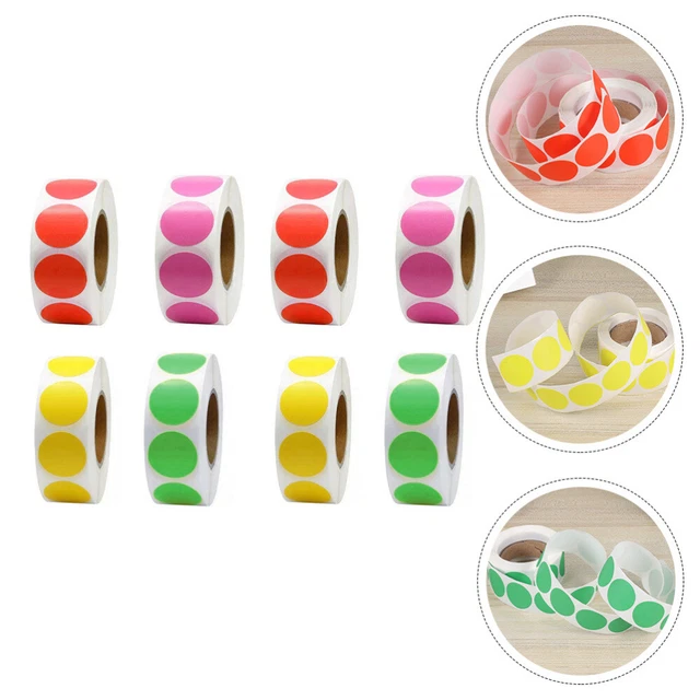 8 rolls girls circle stickers for inventory labeling 15 78 picclick uk