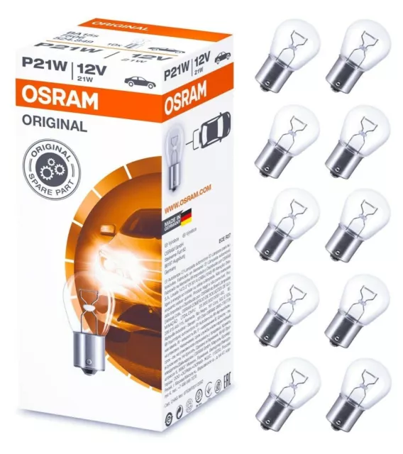 Lampada original line OSRAM 7506 12V 21W PY21W - Luce bianca (10 pz)