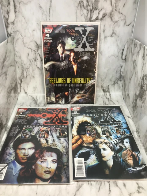 The X-Files Comic Special Edition #1 #3 and #4 (Topps, 1995) VF