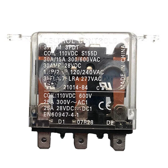 1PC DELTROL CONTROLS 375TM 3PDT 110VDC S155D Power Relay 11Pins EN60947