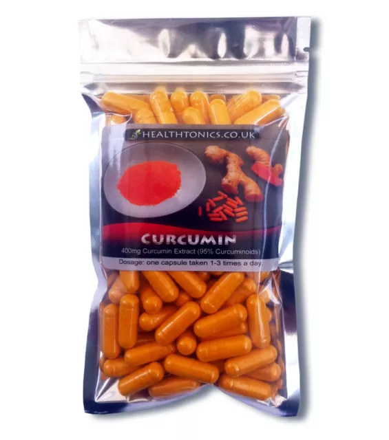Curcuma Extrait Végétalien Capsule, 400mg Curcumine (Fourniture 95%