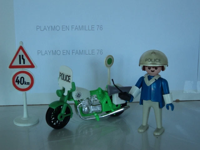 PLAYMOBIL FIGURINE MOTO Policier Policier Agent De La Circulation