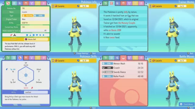 Pokemon Sword and Shield Ultra Shiny Lucario 6IV Competitively